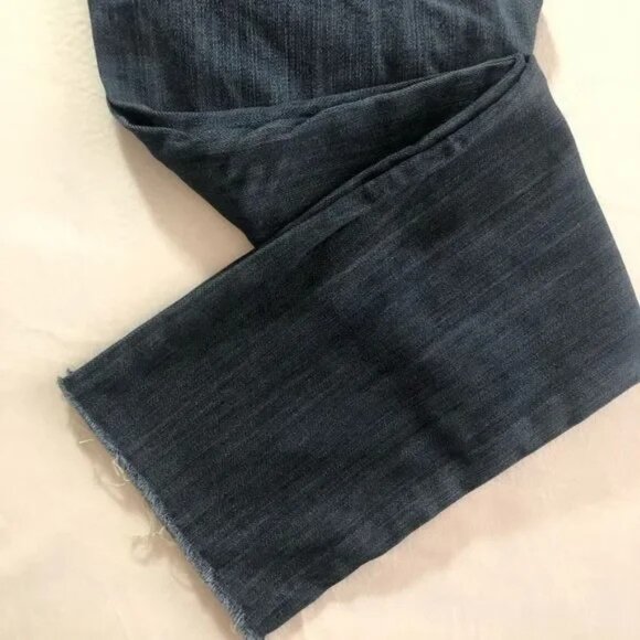 AMERICAN EAGLE TRUE BOOT CUT RAW HEM STRETCH JEANS 8-EUC - Picture 5 of 7